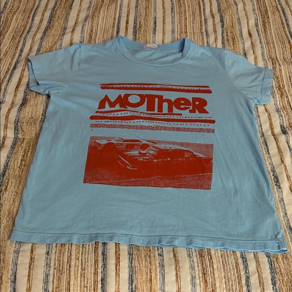 MOTHER Soft Blue Crewneck Tee - Picture 6 of 11